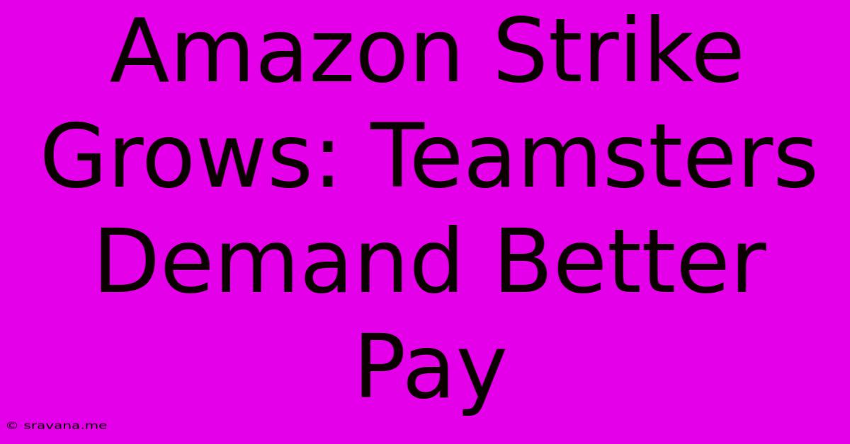 Amazon Strike Grows: Teamsters Demand Better Pay