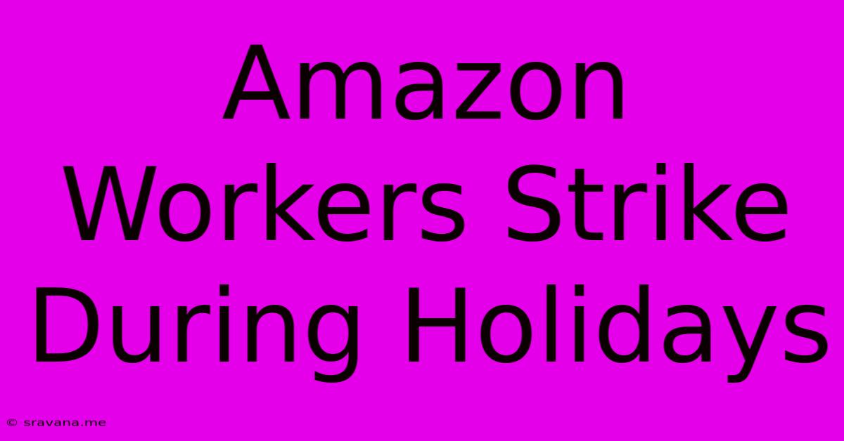 Amazon Workers Strike During Holidays