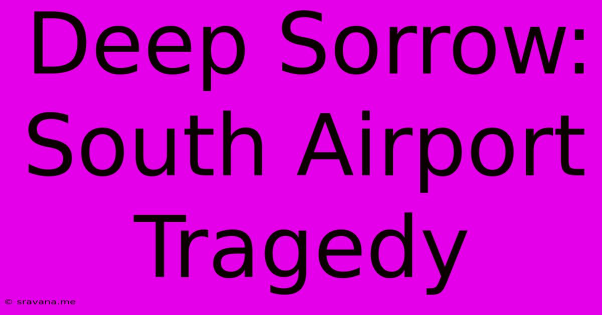 Deep Sorrow: South Airport Tragedy