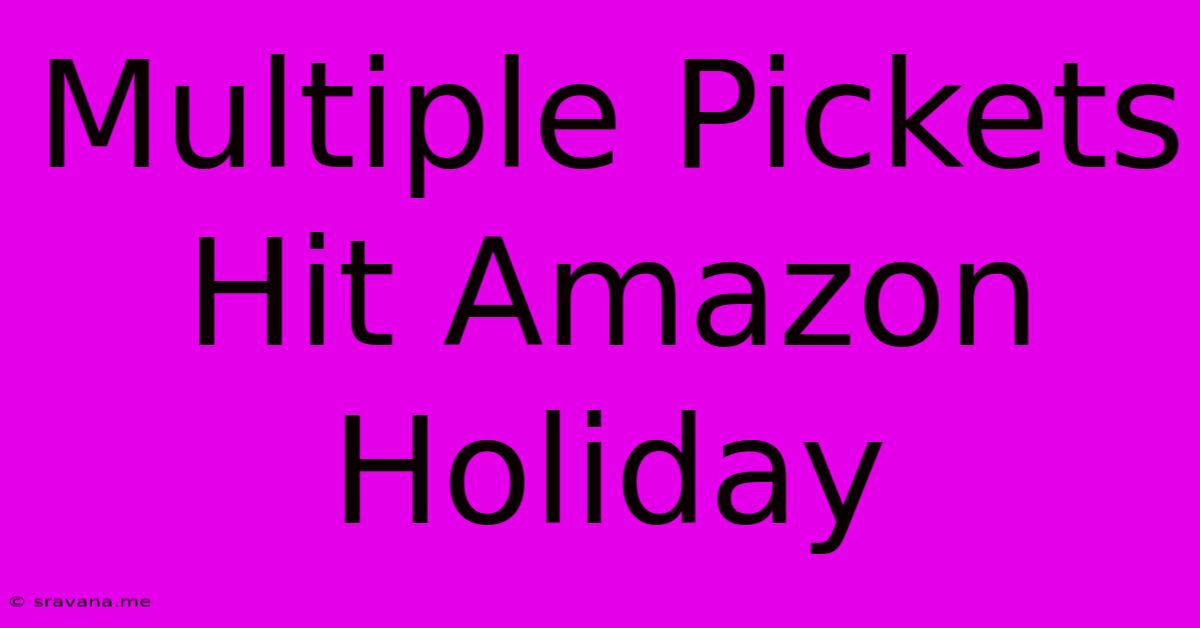 Multiple Pickets Hit Amazon Holiday