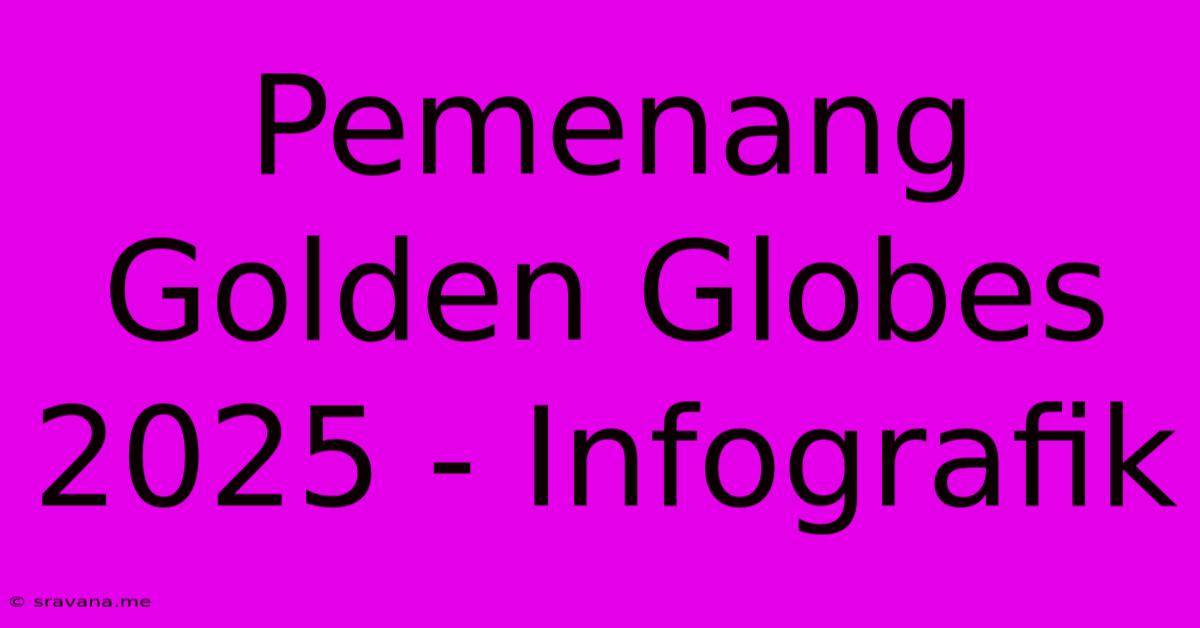 Pemenang Golden Globes 2025 - Infografik