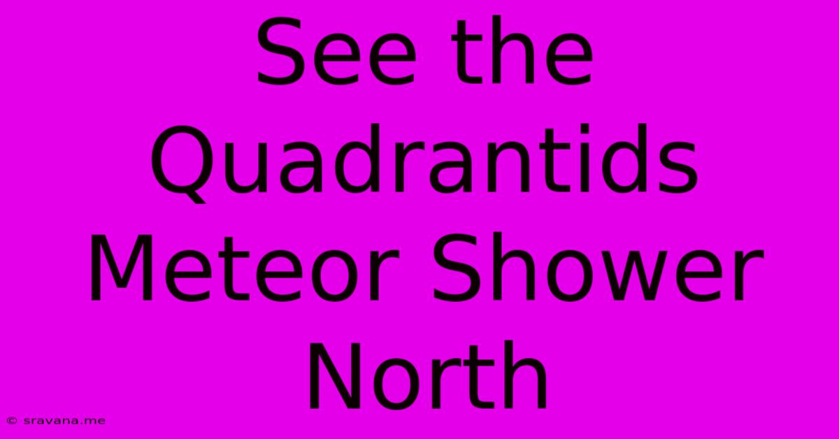 See The Quadrantids Meteor Shower North