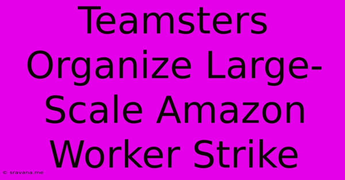 Teamsters Organize Large-Scale Amazon Worker Strike