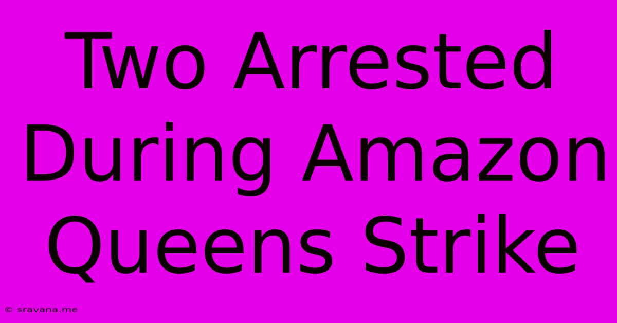 Two Arrested During Amazon Queens Strike